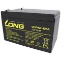 Long WP12-12A/F2 WP12-12A/F2 olovni akumulator 12 V 12 Ah olovno-koprenasti (Š x V x D) 151 x 98 x 98 mm plosnati priključak 6.35 mm vds certifikat, nisko samopražnjenje, bez održavanja slika