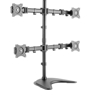 4-struki Stolni nosač za monitor 38,1 cm (15") - 68,6 cm (27") Vrtljivi nosač, Podesiv po visini, Nagibni i okretni, Rotirajuči, slika