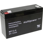 multipower PB-6-12-6,35 MP12-6 olovni akumulator 6 V 12 Ah olovno-koprenasti (Š x V x D) 151 x 99 x 50 mm plosnati priključak 6.35 mm bez održavanja, nisko samopražnjenje
