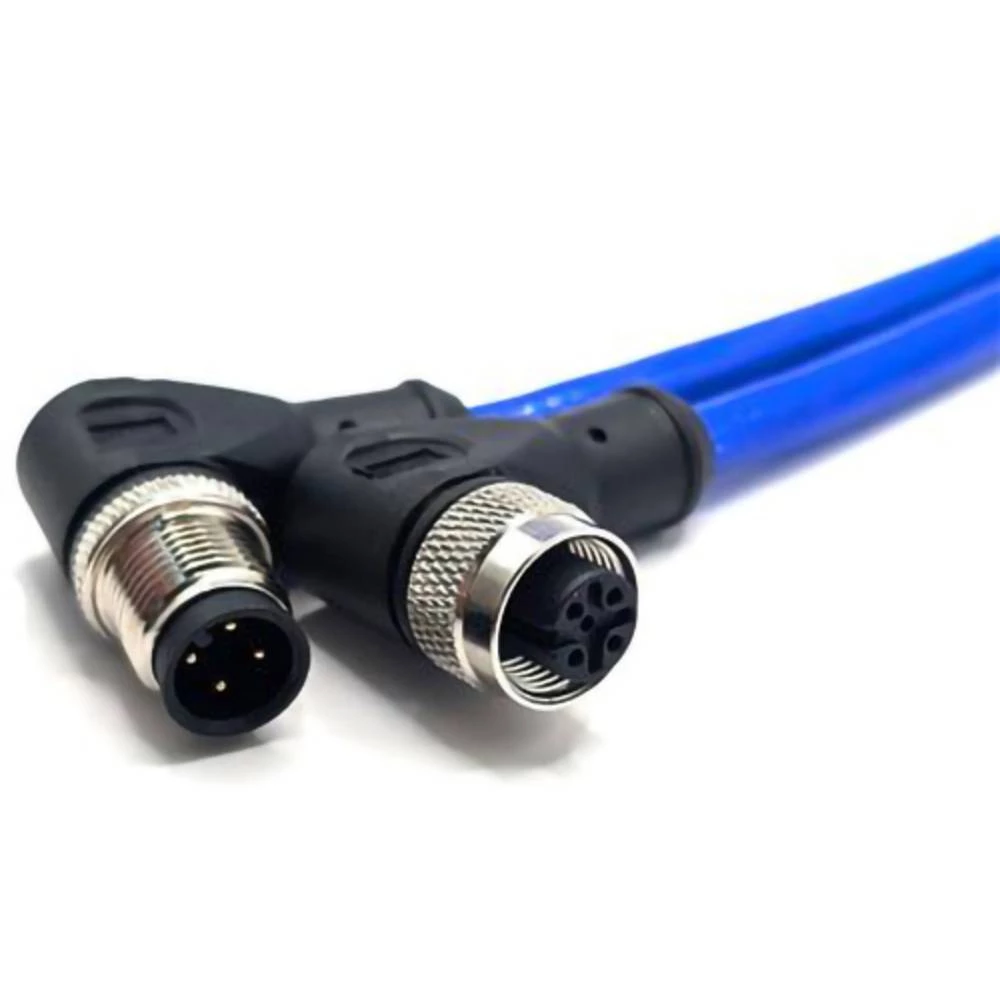 Mueller Electric C4BD81M010 utični konektor za senzor/aktivator M12 kutni muški konektor, ženski konektor, kutni 10 m Br slika