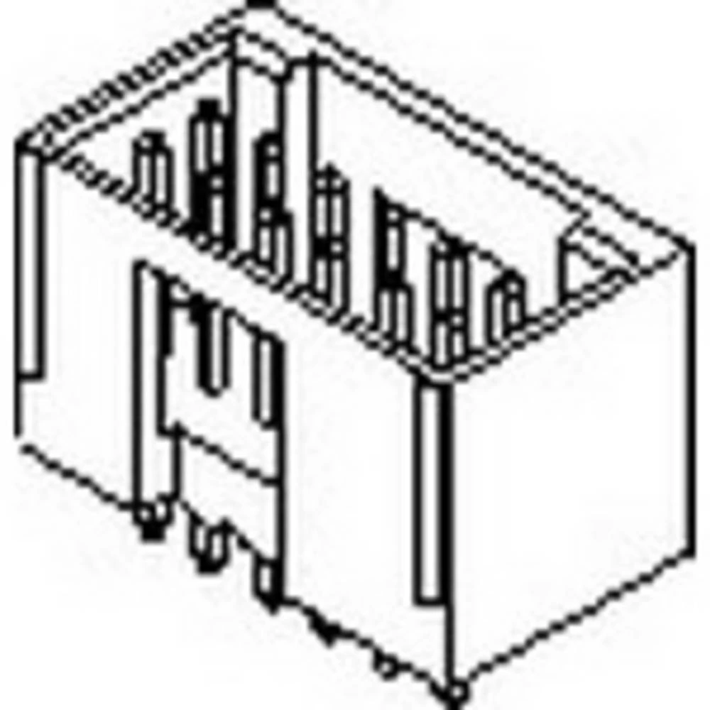 Molex ugradna standardna letva s muškim kontaktima 15-41-7024 1 St. slika