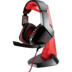 Berserker Gaming AVRAK igraće naglavne slušalice sa mikrofonom 3,5 mm priključak sa vrpcom, stereo preko ušiju crna, crvena