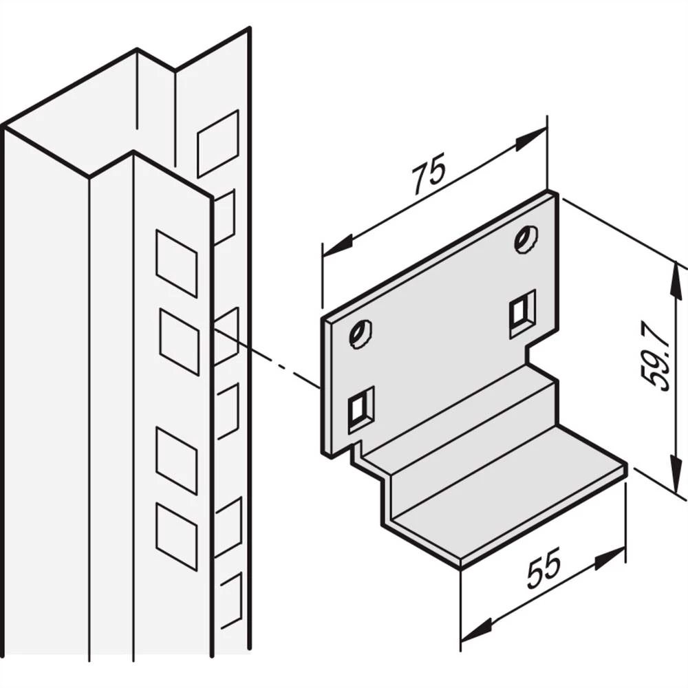 nVent SCHROFF 20118592 klizna letva   1 St. slika