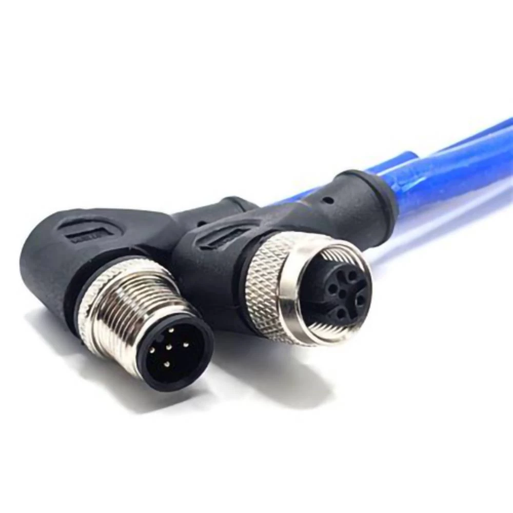 Mueller Electric C5BD82M005 utični konektor za senzor/aktivator M12 kutni muški konektor, ženski konektor, kutni 5 m Bro slika