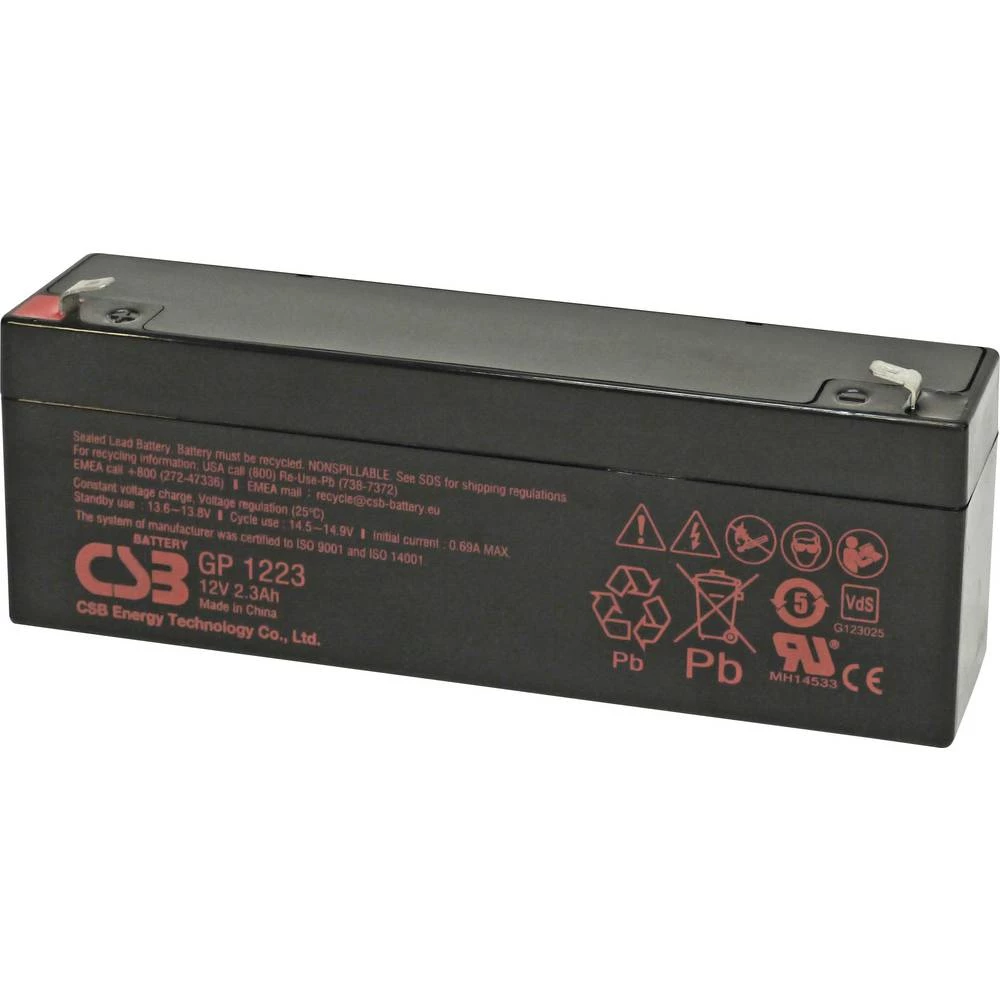 CSB Battery GP1223 olovni akumulator olovno-koprenasti 2.3 Ah 12 V 1 kom. slika