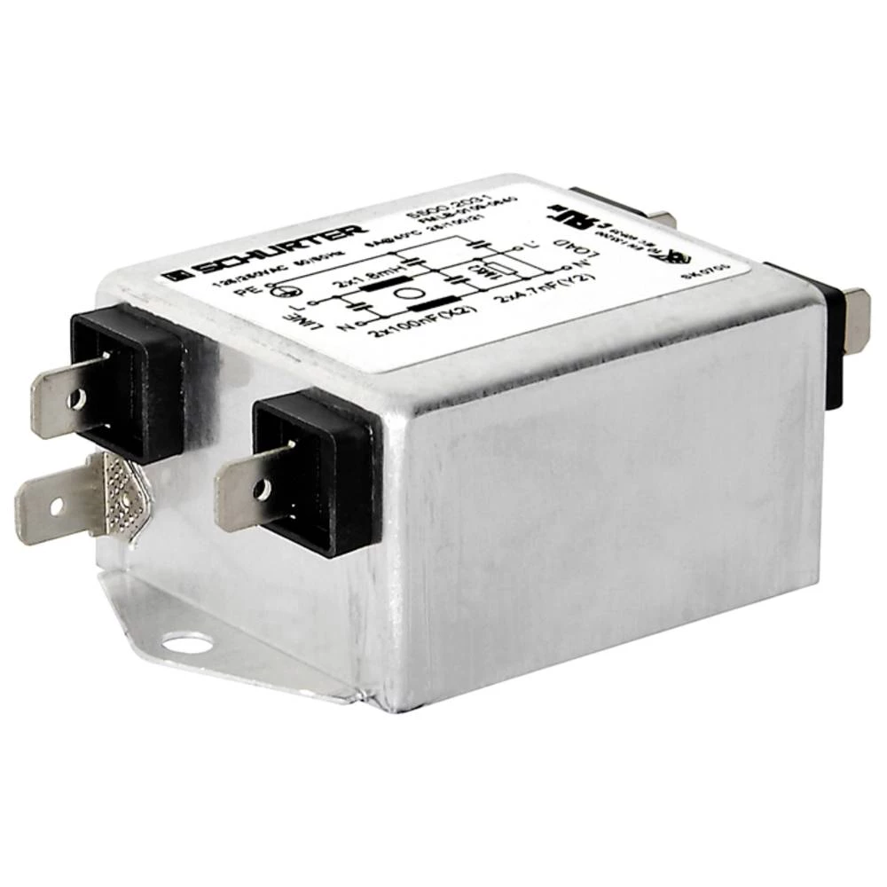 Schurter 5500.2034 5500.2034 mrežni filter   20.00 A 0.50 mH (D x Š x V) 75.00 x 45.00 x 28.60 mm 1 St. slika