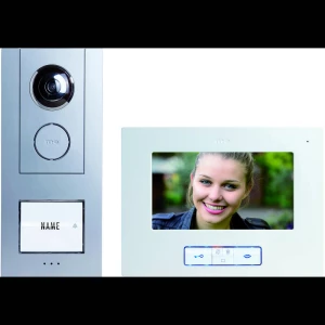 m-e modern-electronics 41174 video portafon za vrata žičani srebrna slika