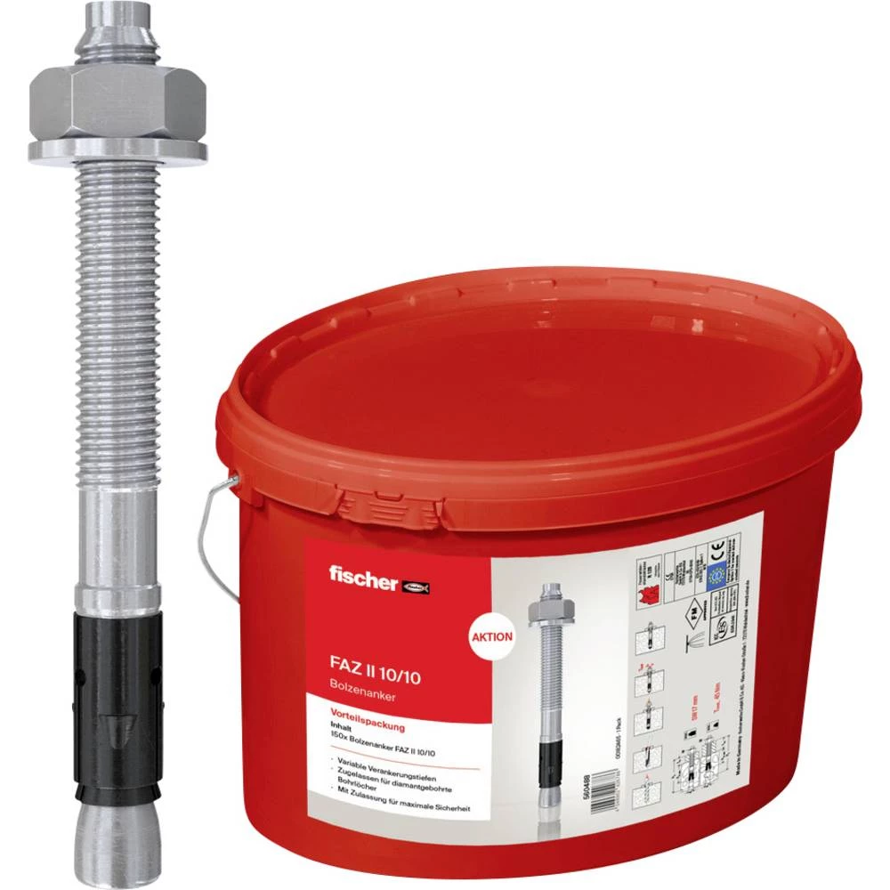 Fischer FAZ II 10/10 sidreni svornjak 560488 150 St. slika