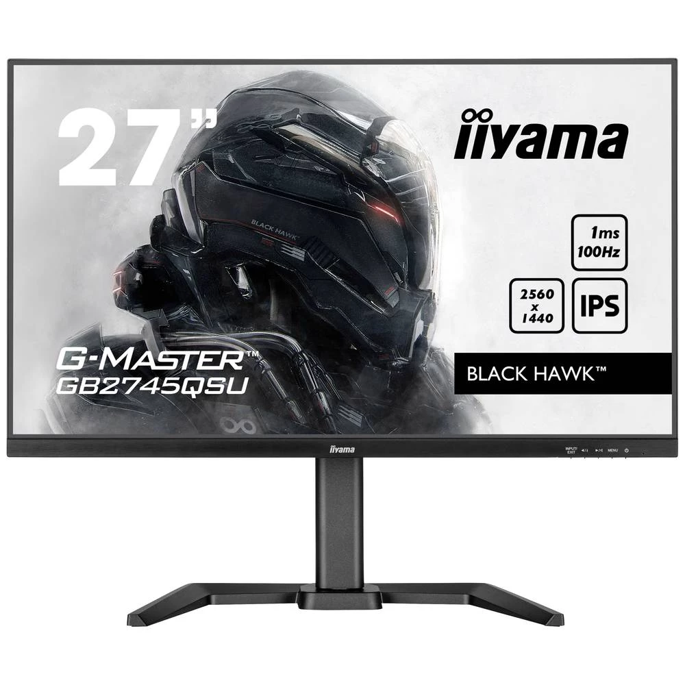 Iiyama G-MASTER Black Hawk GB2745QSU-B1 LCD zaslon Energetska učinkovitost 2021 E (A - G) 68.6 cm (27 palac) 2560 x 144 slika