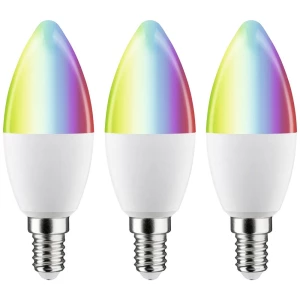 Standardna 230V Smart Home Zigbee 3.0 LED svijeća E14 3x470lm 3x5W RGBW+ prigušiva mat Paulmann LED žarulja Energetska učinkovitost 2021: F (A - G) E14 5 W RGBw slika