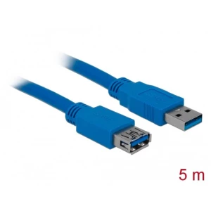 Delock USB kabel USB 3.2 gen. 1 (USB 3.0) USB-A utikač, USB-A utičnica 5.00 m plava boja pozlaćeni kontakti slika