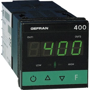 Gefran 400-DR-1-000 Termostat J, K, R, S, T, B, E, N, Pt100, PTC -55 Do 120 °C Relej 5 A, Tranzistor slika