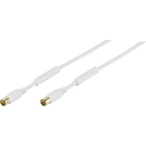 Antene Priključni kabel [1x 75 Ω antenski ženski konektor - 1x 75 Ω antenski muški konektor] 7.50 m 100 dB pozlaćeni slika