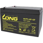 Long WPL12-12 WPL12-12 olovni akumulator 12 V 12 Ah olovno-koprenasti (Š x V x D) 151 x 93 x 98 mm plosnati priključak 6