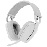 Logitech ZONE VIBE 100  Over Ear Headset Bluetooth® stereo bijela smanjivanje šuma mikrofona, poništavanje buke kontrola glasnoće, utišavanje mikrofona