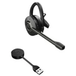 Jabra Engage 55 telefon On Ear Headset DECT mono crna kontrola glasnoće, utišavanje mikrofona, mono, petlja za uho