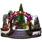 Konstsmide 4237-000 božićna tržnica šaren LED šarena boja s glazbom
