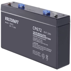 VOLTCRAFT CE6V/7Ah VC-12713945 olovni akumulator 6 V 7.2 Ah olovno-koprenasti (Š x V x D) 151 x 100 x 34 mm plosnati priključak 4.8 mm bez održavanja slika