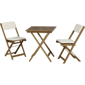 GARDAMO Almeria U92694 set vrtnog namještaja drvo, poliester prirodna slika