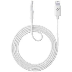 iPad/iPad Pro/iPhone Audio kabel [1x Muški konektor Apple Dock Lightning - 1x 3,5 mm banana utikač] 1 m Bijela Cellularline slika