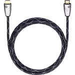 Oehlbach HDMI Priključni kabel [1x Muški konektor HDMI - 1x Muški konektor HDMI] 2.5 m Crna