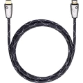 Oehlbach HDMI Priključni kabel [1x Muški konektor HDMI - 1x Muški konektor HDMI] 2.5 m Crna slika
