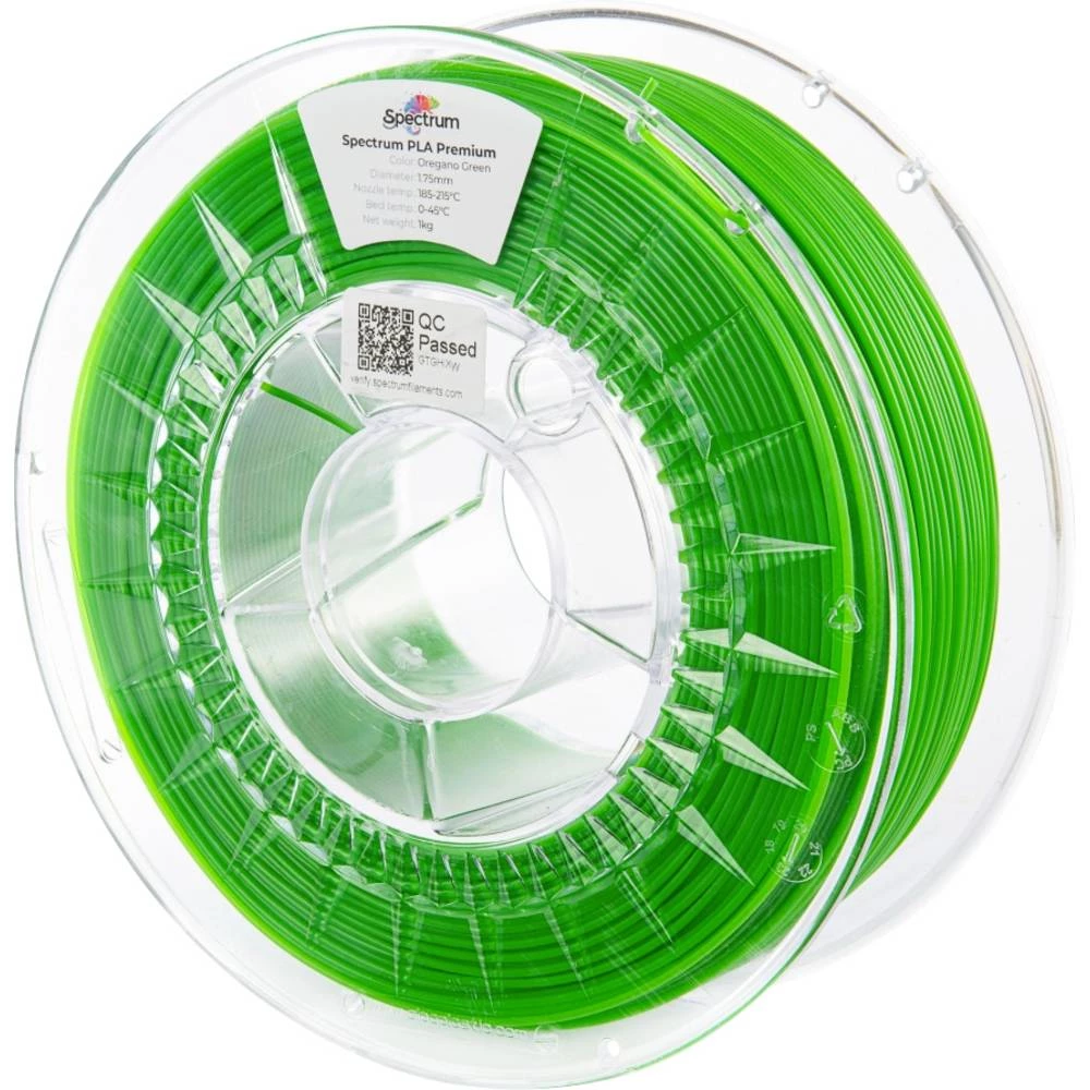 Spectrum Filaments 80845 PLA Premium 3D pisač filament PLA visoka vlačna čvrstoća 1.75 mm 1000 g oregano green, zelena 1 slika