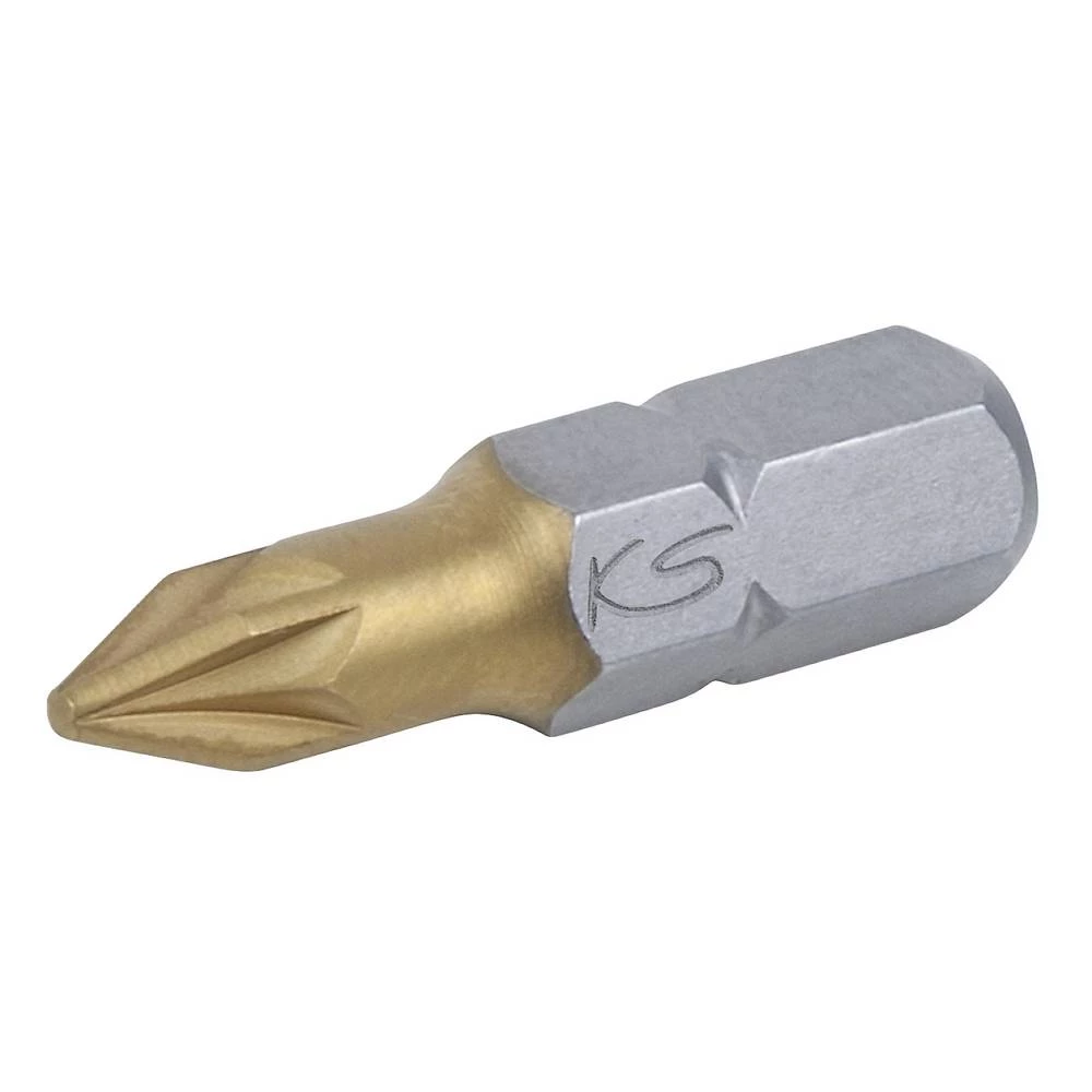 KS Tools 911.2627 9112627 križni bit PZ 3 specijalni čelik presvučen titanom C 6.3 5 St. slika