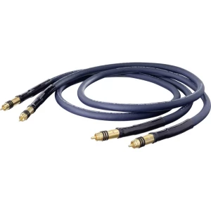 Oehlbach Cinch Audio Priključni kabel [2x Muški cinch konektor - 2x Muški cinch konektor] 0.75 m Plava boja pozlaćeni kontakti slika