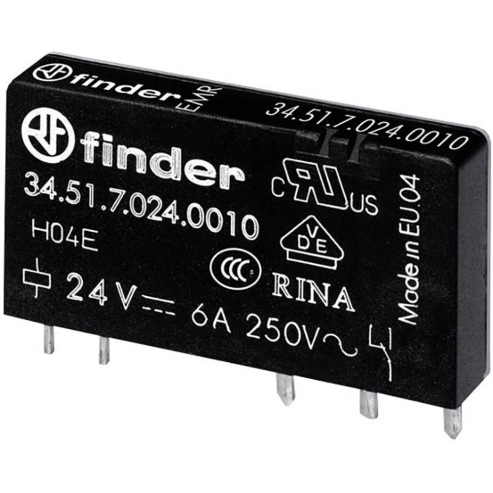 Finder 34.51.7.012.0010 relej za tiskane pločice 12 V/DC 6 A 1 prebacivanje 1 St. Tube slika