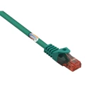 LAN (RJ45) Mreža Priključni kabel CAT 6 U/UTP 10 m Zelena sa zaštitom za nosić, Bez halogena Basetech slika