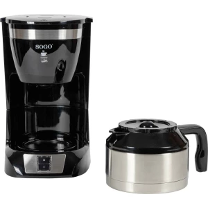 SOGO Human Technology Drip Inox 10 aparat za kavu crna Kapacitet čaše=10 stakleni vrč, funkcija održavanje toplote slika