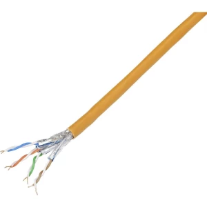 TRU COMPONENTS TC-9878244 mrežni kabel cat 7 4 x 2 x 0.26 mm² narančasta 500 m slika