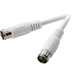 SAT priključni kabel [1x F-brzi utikač - 1x F-brzi utikač] 10 m 75 dB bijeli SpeaKa Professional