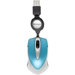 Verbatim Go Mini USB miš Optički S kabelskim kolutom za uvlačenje Karipsko-plava