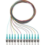 Rutenbeck 228041002 Glasfaser svjetlovodi priključni kabel [12x muški konektor sc - 12x slobodan kraj] Multimode OM3