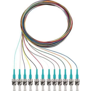 Rutenbeck 228041002 Glasfaser svjetlovodi priključni kabel [12x muški konektor sc - 12x slobodan kraj] Multimode OM3 slika