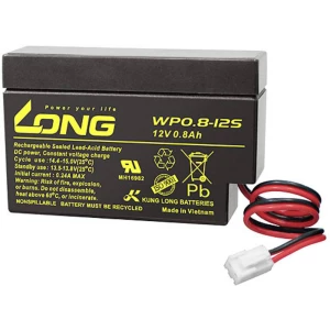 Long WP0.8-12S WP0.8-12S olovni akumulator 12 V 0.8 Ah olovno-koprenasti (Š x V x D) 96 x 62 x 25 mm JST priključak nis slika