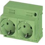 utičnica za razvodni ormar Phoenix Contact EO-CF/UT/LED/DUO/GN zelena 1 St.
