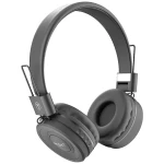 RYGHT VIVA Bluetooth®, žičani HiFi On Ear slušalice na ušima sklopive, slušalice s mikrofonom, kontrola glasnoće crna