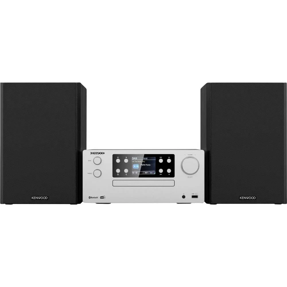 Kenwood M-925DAB-S stereo uređaj Bluetooth®, AUX, USB, DAB+, bežični prijem, CD, MP3, uklj. daljinski upravljač 2 x 50 W slika