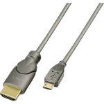 LINDY mobitel kabel [1x muški konektor USB 2.0 tipa micro-B - 1x muški konektor HDMI] 0.50 m