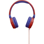 JBL JR 310 za djecu on ear slušalice na ušima sklopive, ograničenje glasnoće, kontrola glasnoće crvena, plava boja