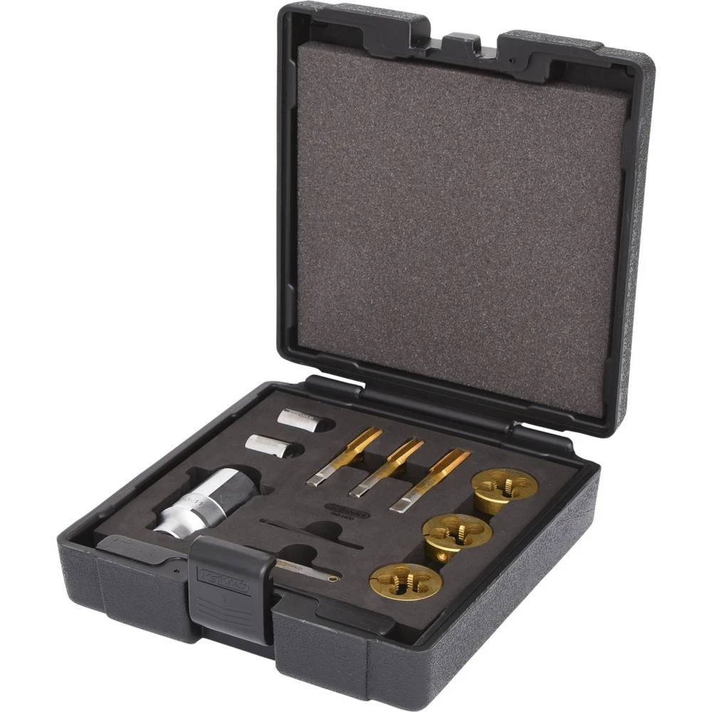 Set za rezanje navoja 3/8" za matice i vijke kotača, 11 kom KS Tools 150.1420 slika
