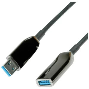 Roline USB kabel USB 3.2 gen.1 USB-A utičnica, USB-A utikač 10 m crna  12.04.1075 slika