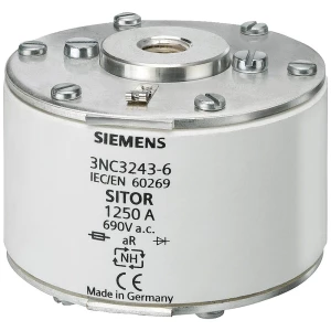 Siemens 3NC32436B uložak osigurača     Veličina osigurača = 2  1250 A  690 V 3 St. slika