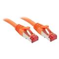 LINDY 47814 RJ45 mrežni kabel, Patch kabel cat 6 S/FTP 15.00 m narančasta sa zaštitom za nosić 1 St. slika