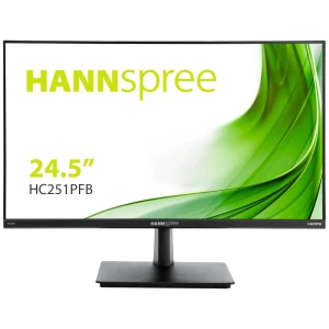Hannspree HC251PFB LED zaslon 62.2 cm (24.5 palac) Energetska učinkovitost 2021 D (A - G) 1920 x 1080 piksel Full HD 5 ms HDMI™, DisplayPort, VGA, audio line-in AHVA LED slika