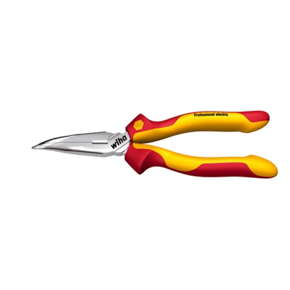Wiha 26729 VDE plosnata okrugla kliješta 40° savijeno čelik za alat 200 mm slika
