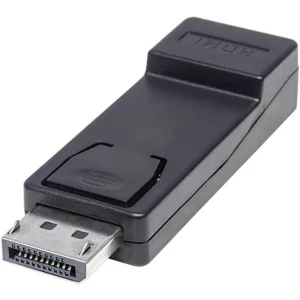Manhattan 151993 DisplayPort adapter [1x muški konektor displayport - 1x ženski konektor HDMI] crna UL certificiran, pozlaćeni kontakti slika